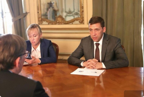 Евгений Куйвашев встретился с торгпредом РФ во Франции Александром Туровым