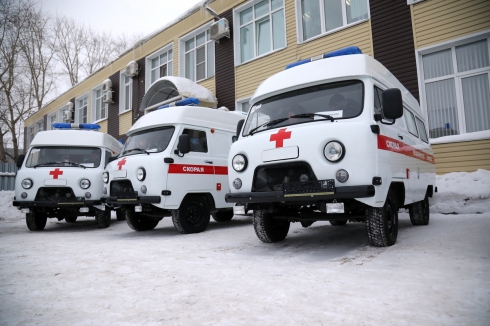 Автопарк скорой медицинской помощи Курганской области пополнился новыми неотложками 