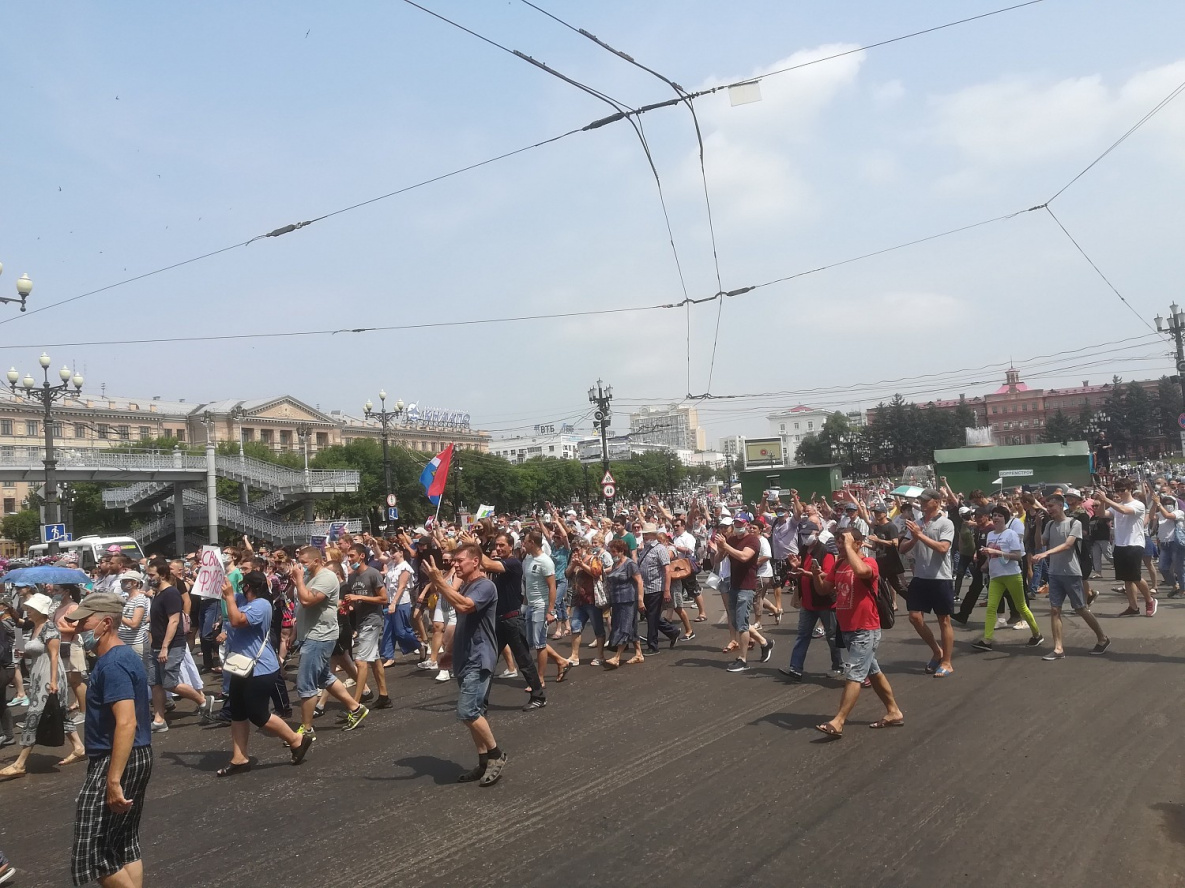 Акции в поддержку Фургала в Хабаровском крае продолжаются и растут