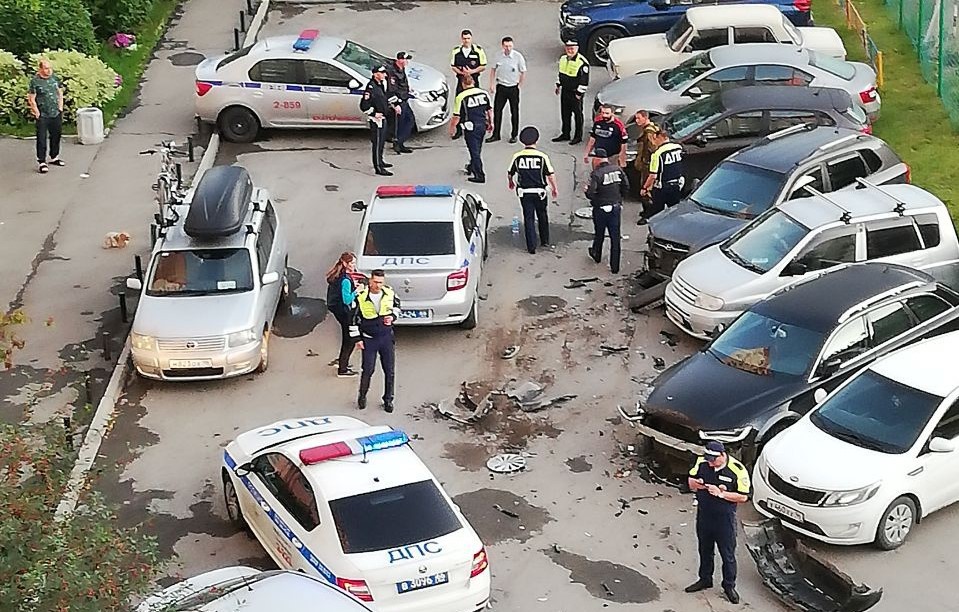 Фото в полицейской машине