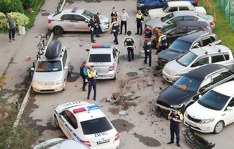 Фото с полицией в машине